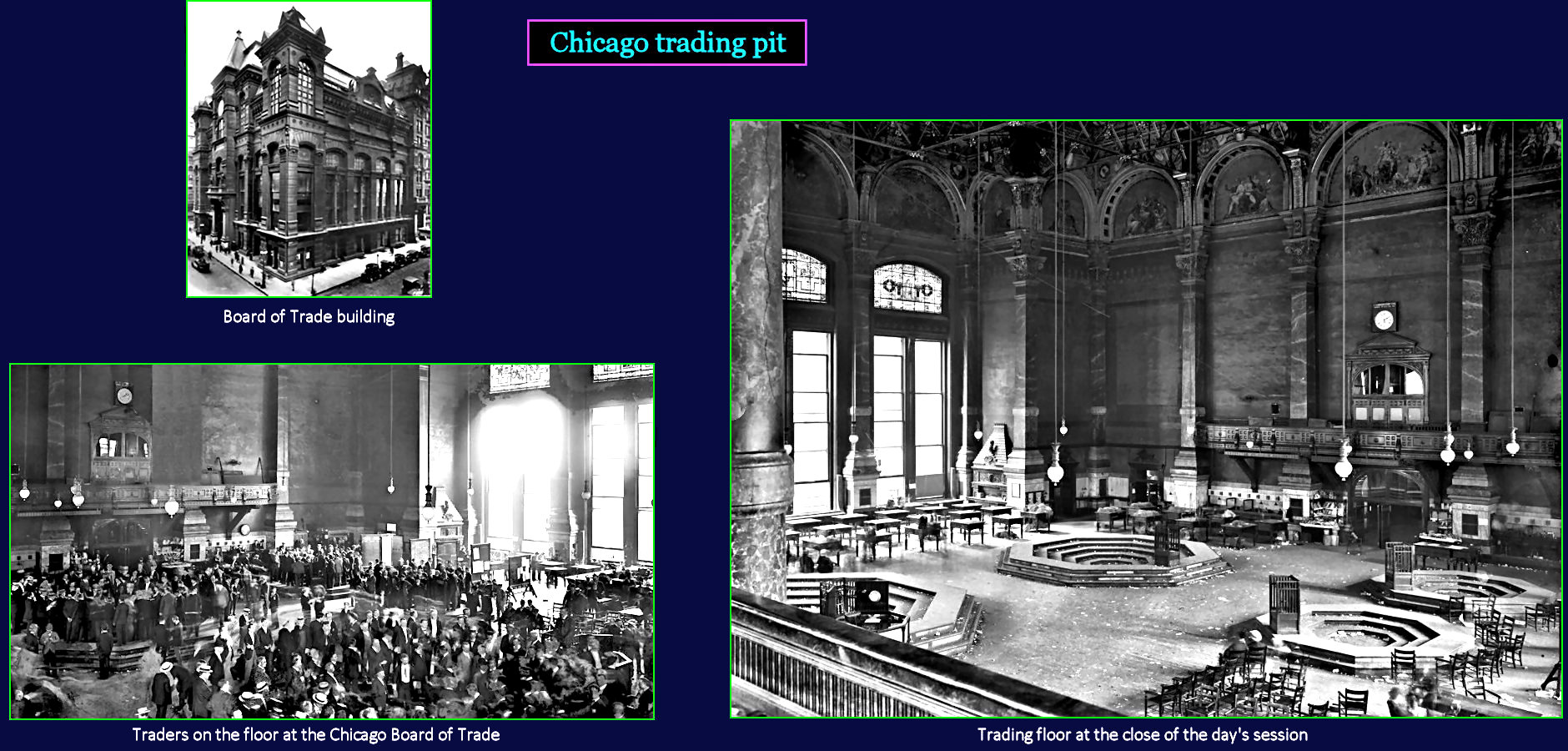 Chicago trading pit, 1910